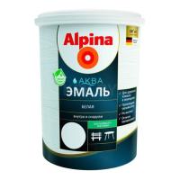 Эмаль акриловая  2,5л (3,05кг) Alpina Аква эмаль белая матовая