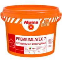 Краска моющаяся  3,18кг/2,5л Alpina EXPERT Premiumlatex 7 База 1 белая шелк-мат