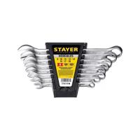 Набор ключей,  8 шт, гаечные комбинированные 8 -19 мм STAYER HERCULES