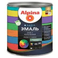 Эмаль акриловая  2.35л (2.51кг) Alpina Аква  База3 шелковисто-матовая